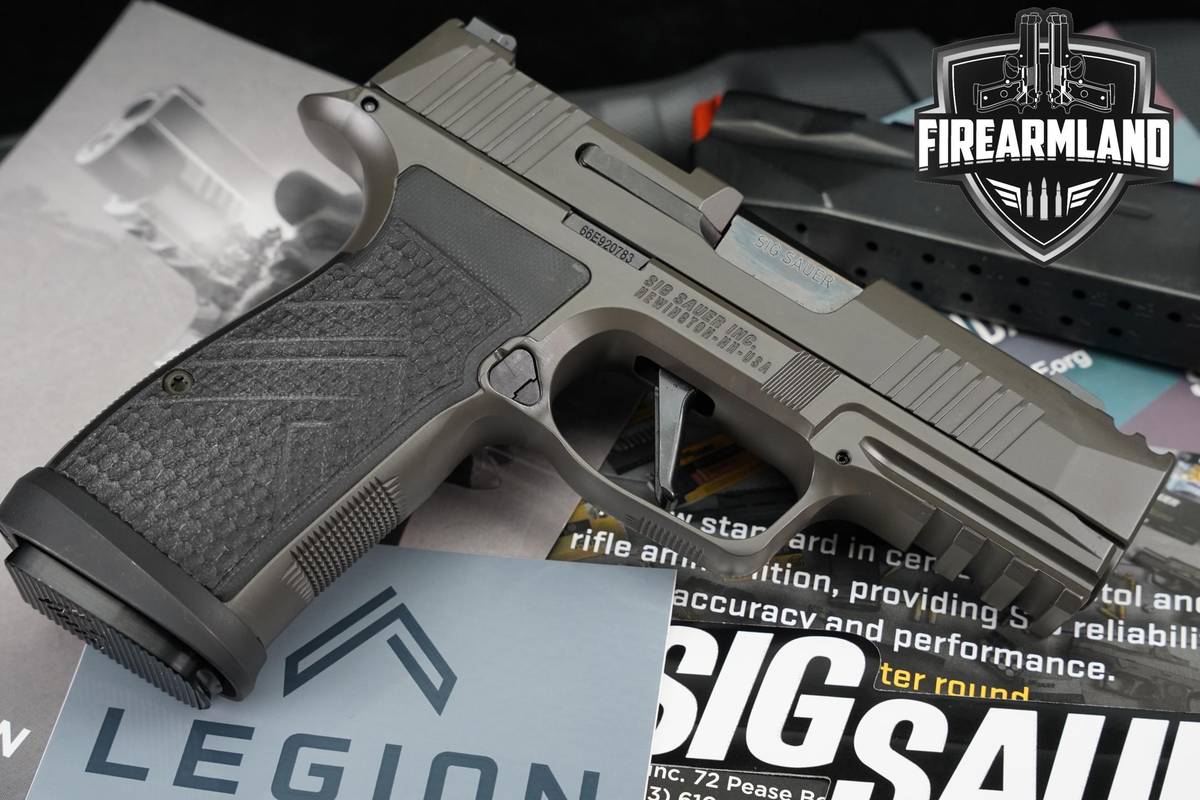 Sig Sauer P365 AXG Legion 9mm 3.1" P 365 Optic-Ready COMP +3 MAGS & OG CASE