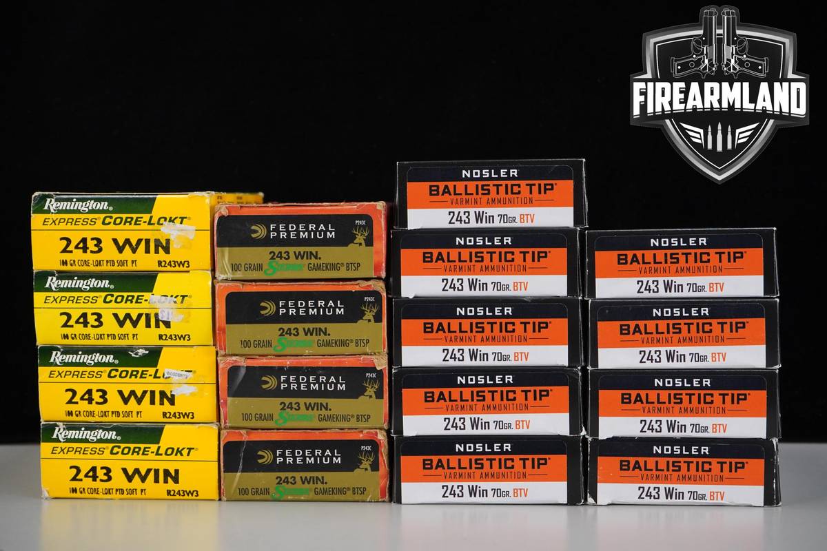 340 RDS! 243 Win Ammo 243Win