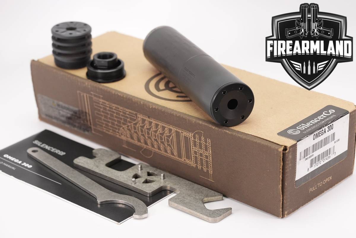 SilencerCo Omega 300 Cal 6.98" Suppressor Omega300 Silencer +ORIG BOX