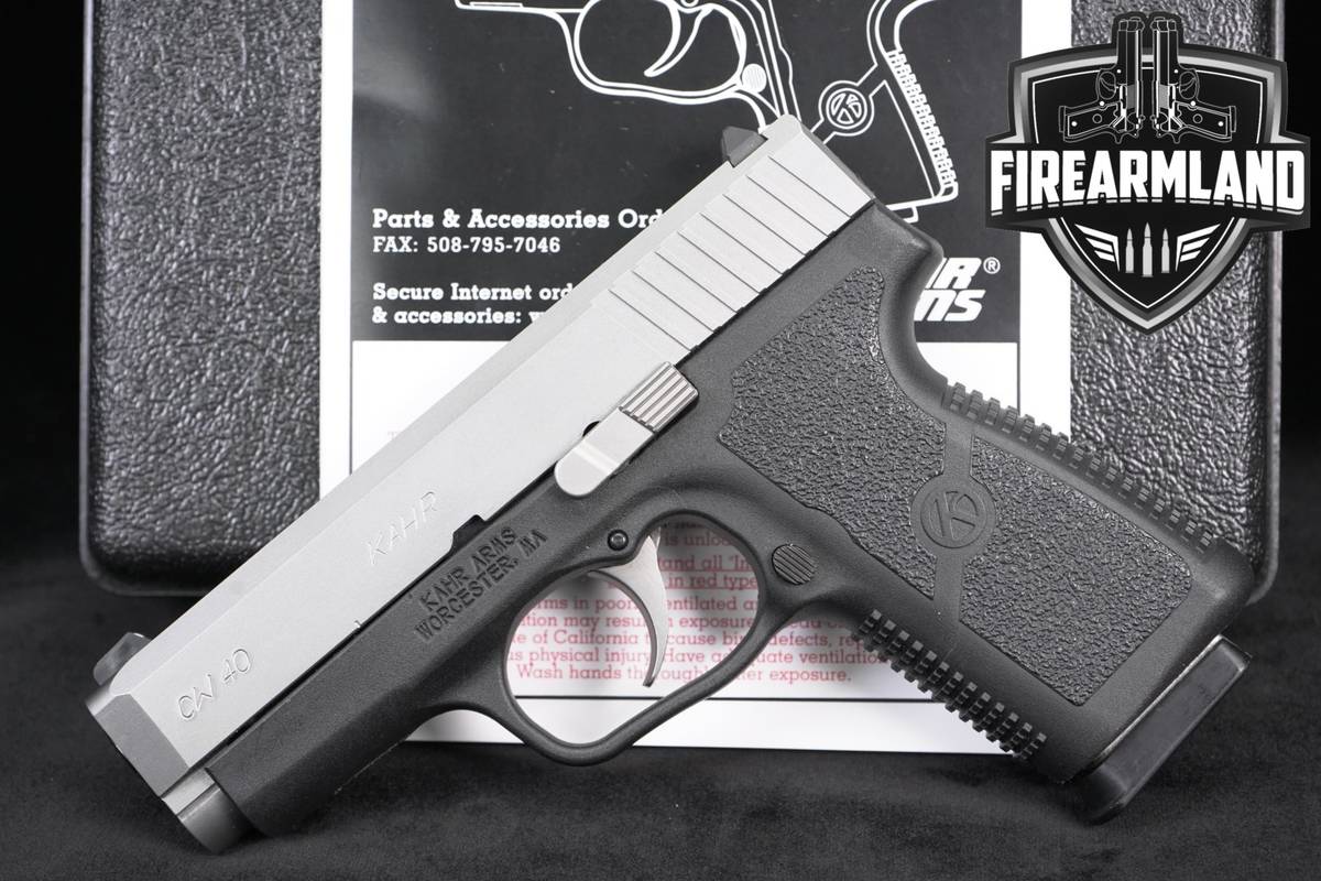 Kahr Arms CW40 40S&W 3.6" Two-Tone Stainless CCW +ORIG CASE