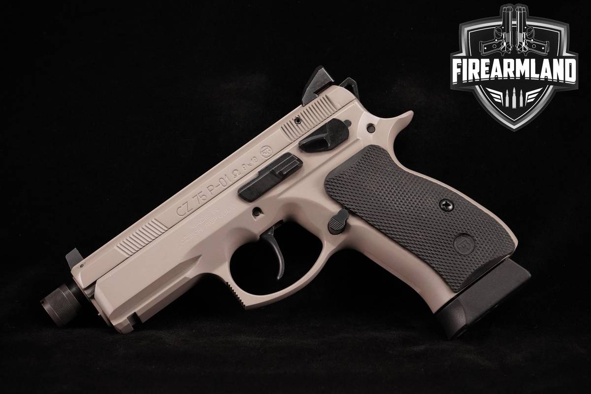 CZ 75 P-01 Omega Suppressor-Ready 9mm 3.75" Grey CZ-75 Omega P01