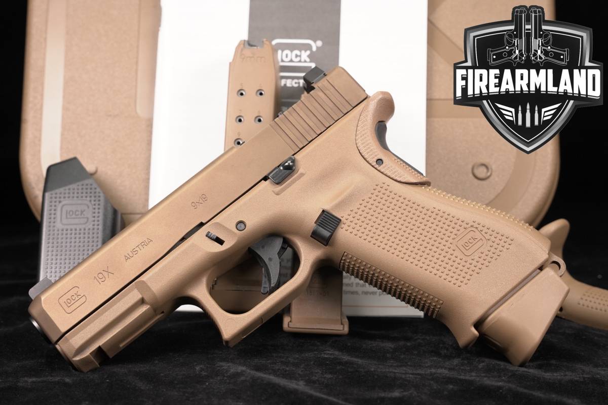 Glock 19X Gen5 Optics-Ready G19X Gen 5 9mm 4.02" FDE +3 MAGS & ORIG CASE