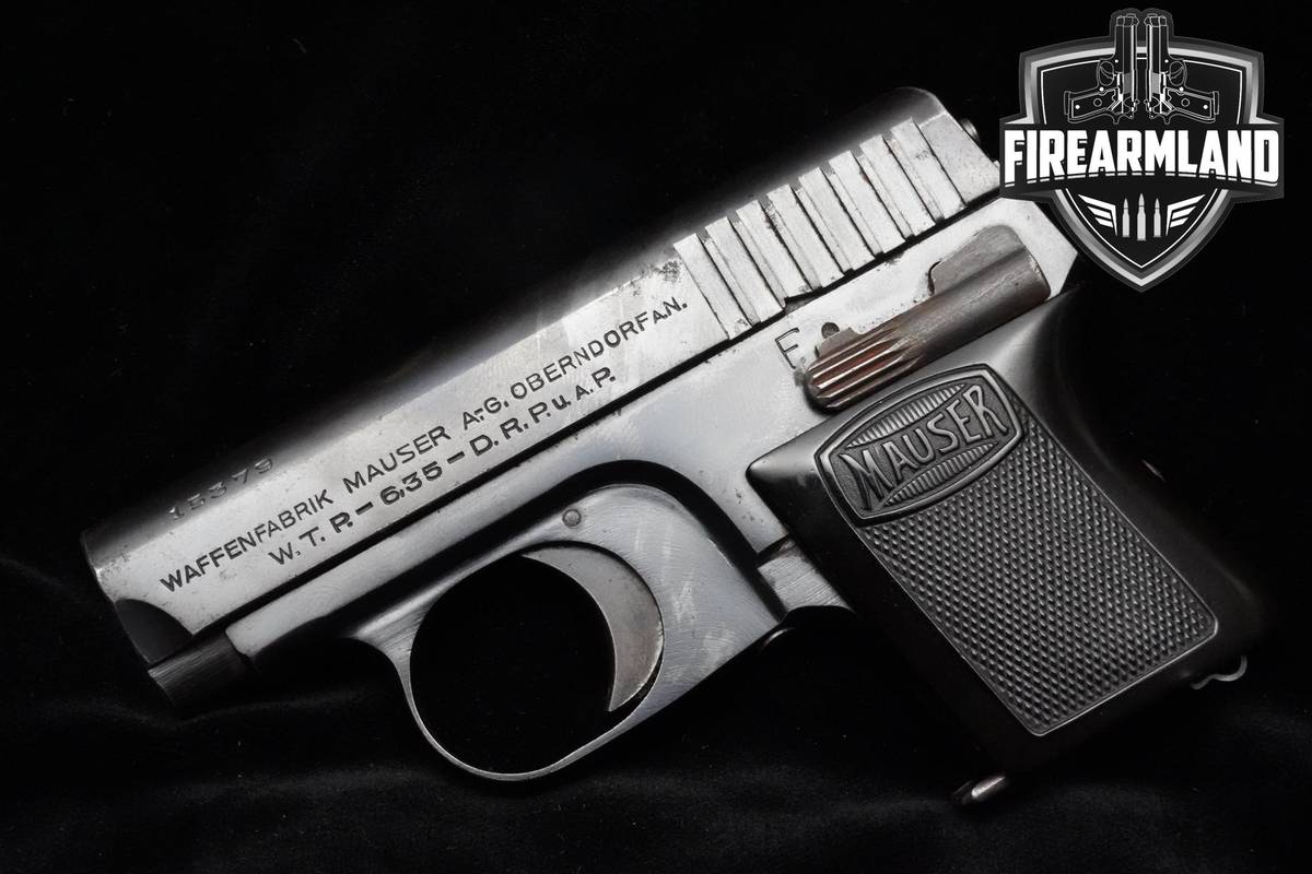 POCKET PISTOL! ~1930 Mauser WTP-1 2.4" Blued Mauser W.T.P. .25 ACP