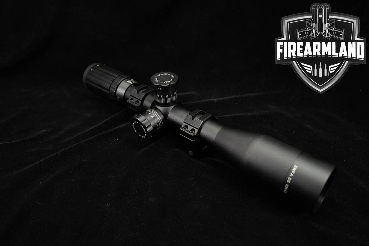 SWFA SS 10x42 MOA 10x Magnification 30mm Tube Size Mil Dot Reticle Scope