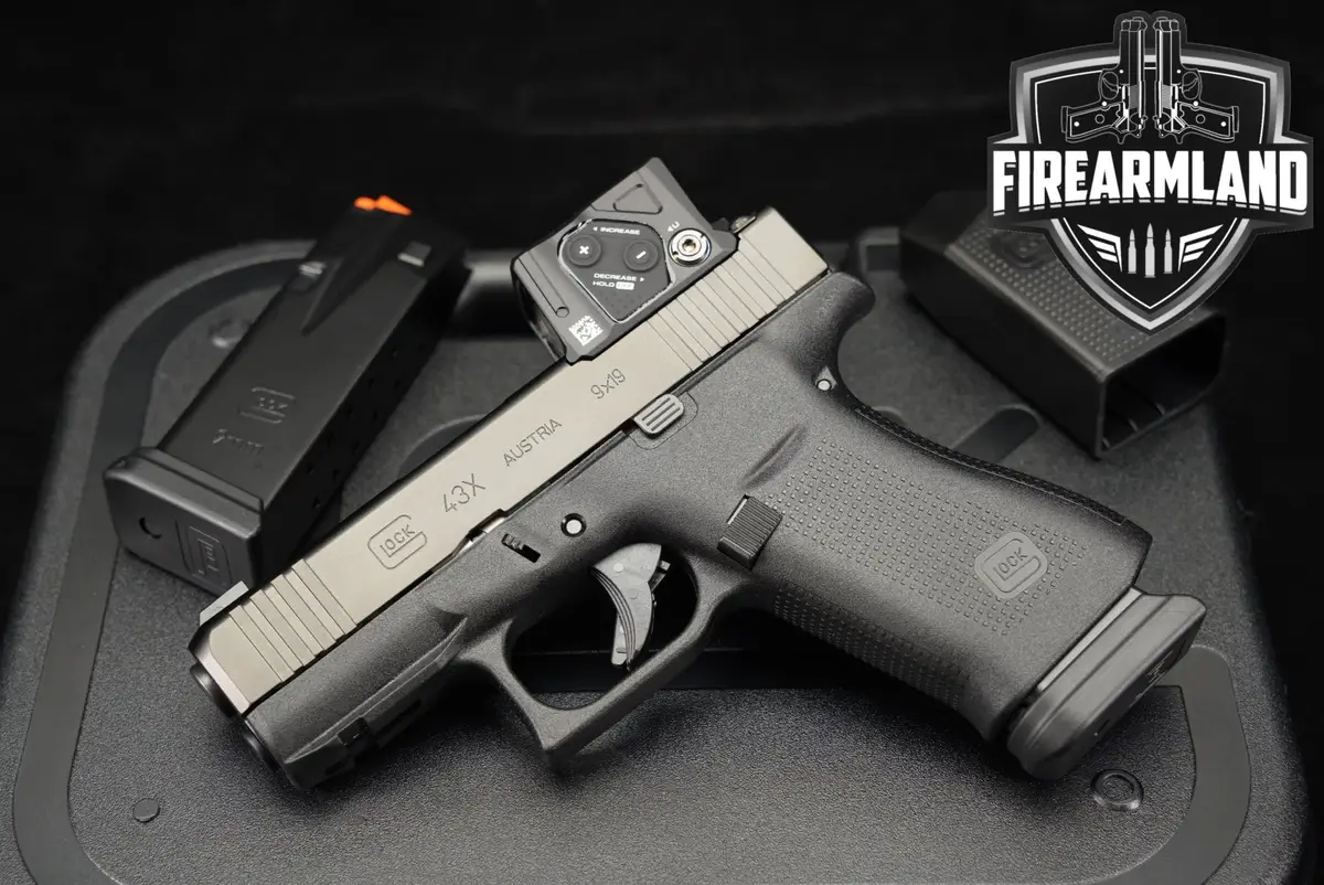 Glock 43X MOS G43X 9mm 3.41" +2 MAGS, ORIG CASE, AIMPOINT OPTICS