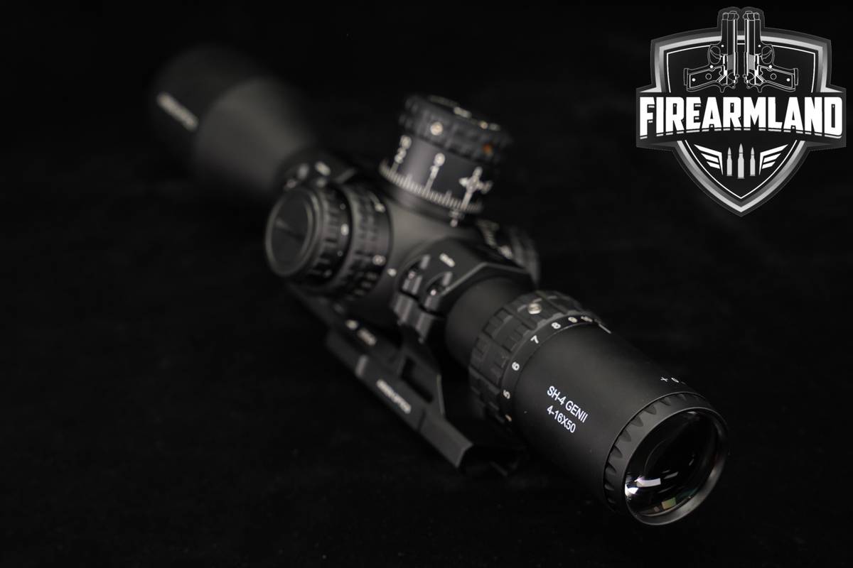 Arken SH-4 Gen II 16x50mm Illuminated FFP MRAD VPR MIL Reticle 34mm Tube
