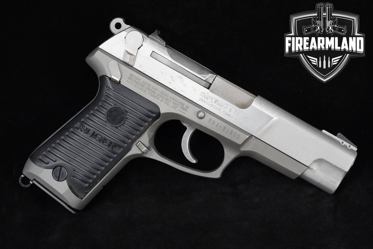 1990 Sturm Ruger Model P85 P Series 9mm Silver Ruger-P85 DA/SA