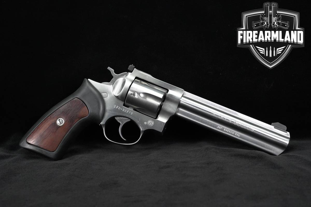 1991 Ruger GP100 KGP-161 357 Magnum 6" Satin Stainless +ORIG BOX