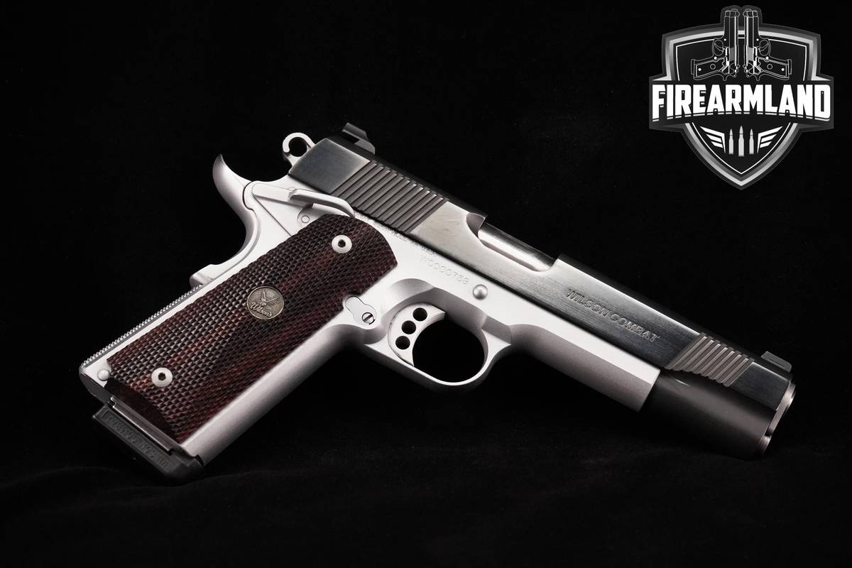 Wilson Combat WC 1996 A2 1911 45 ACP 5" Black/Hard Chrome 3MAGS & ORIG CASE
