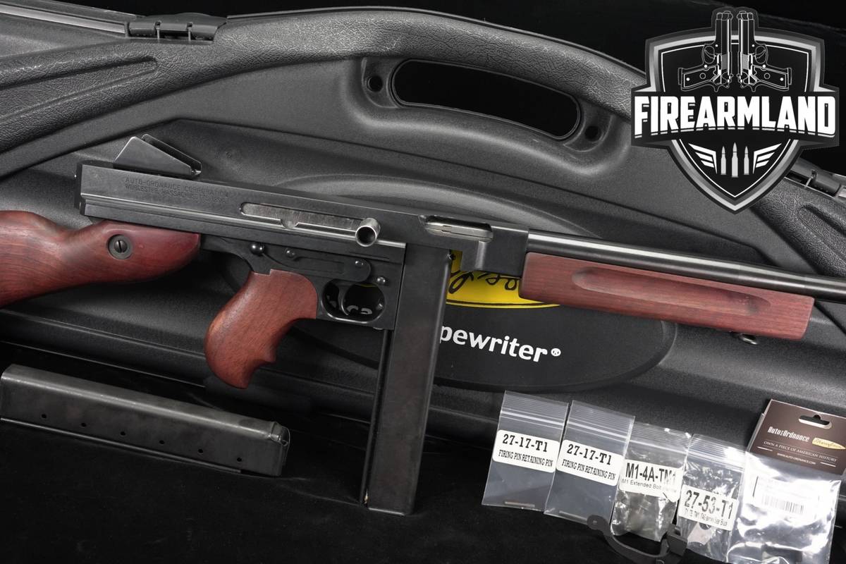 Auto Ordnance TM1 Thompson 45-ACP 16.5" Blued & Walnut +2 MAGS & ORIG CASE
