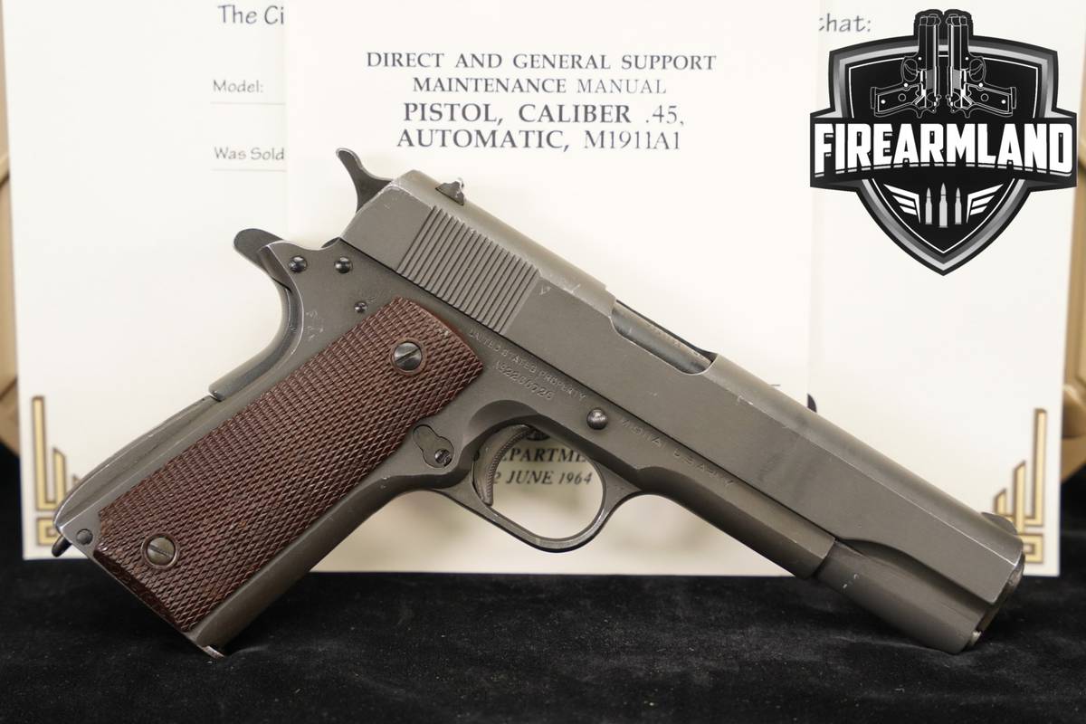 GHD STAMP WWII 1944 Colt M1911A1 CMP Certified 45 ACP 1911 Mixmaster +CASE