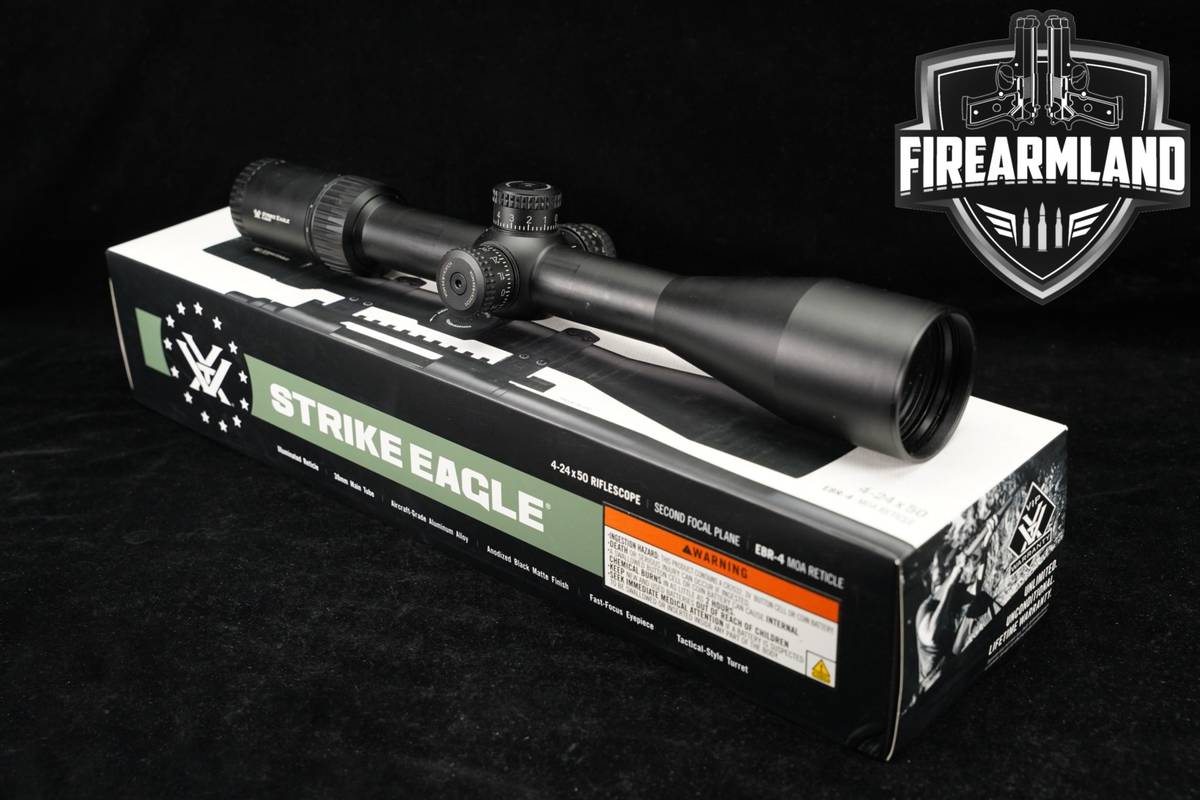 Vortex Optics STRIKE EAGLE 4-24X50MM EBR MOA Reticle SFP Scope +ORIG BOX