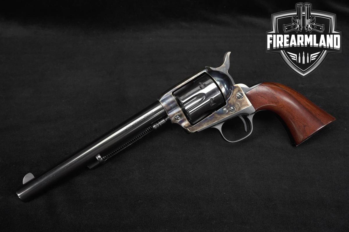 A Uberti Model 1873 357 Magnum 7.5" Blued & Color Case Hardened Revolver