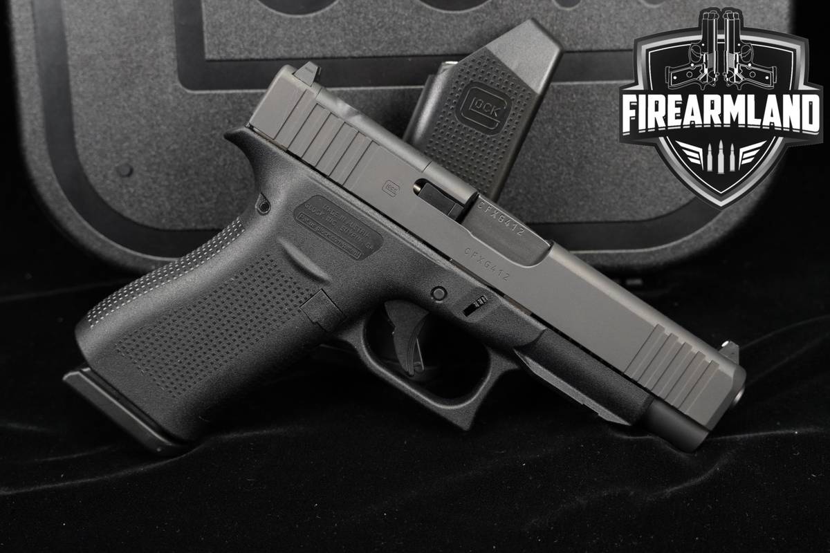Glock 48 MOS G48 9mm 4.17 Two-Tone Silver & Black +2 MAGS & ORIG CASE
