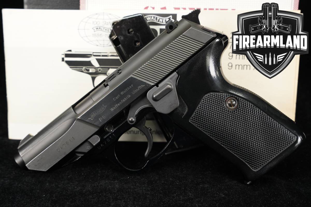 1986 Walther P5 9mm 3.5" P-5 +2 MAGS & ORIG CASE