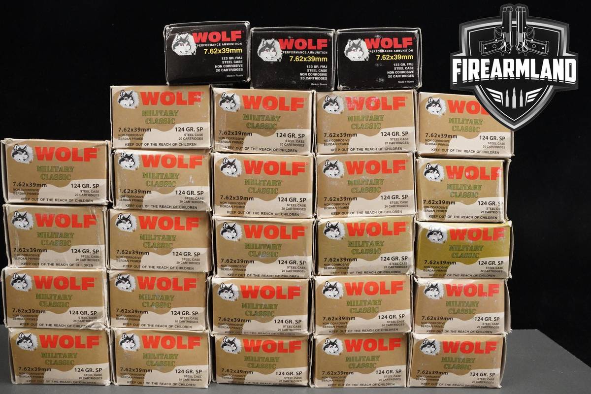 7.62x39 Ammo 762x39 Ammunition 540 ROUNDS