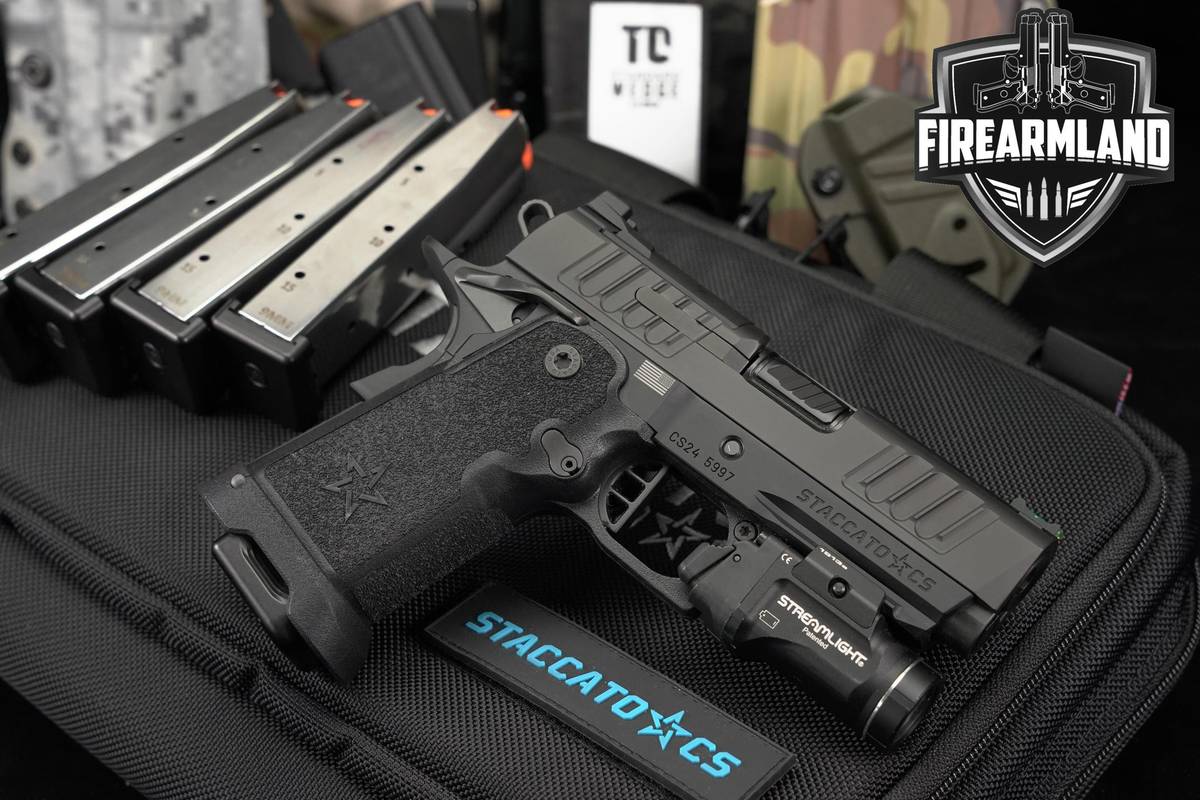 Staccato STI CS V3 9mm 2011-1911 3.5" +5 MAGS, ORIG CASE & HOLSTER