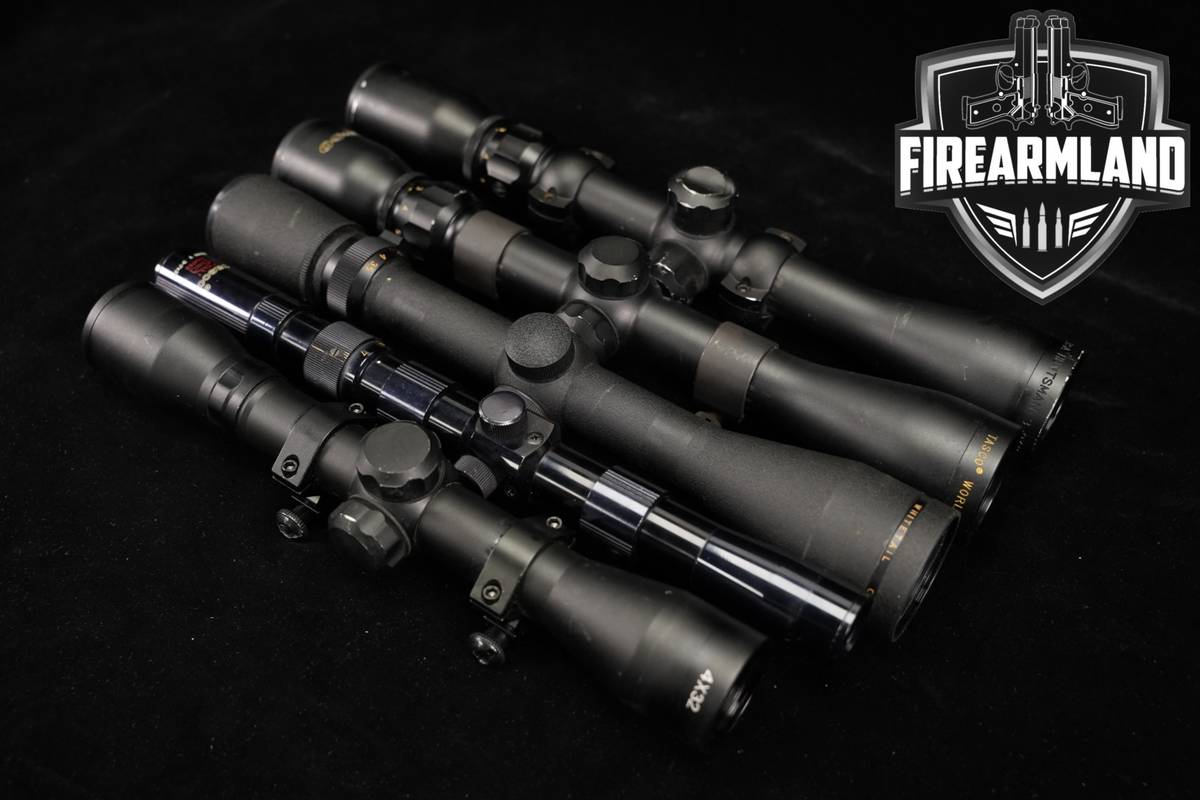 FIVE SCOPE LOT 5 Pack Tasco BSA Simmons Riflescope Scopes