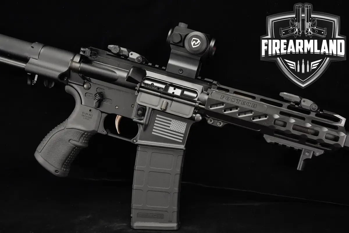 Fostech Tech-15 223 Wylde AR15 7.5" AR TECH15 Binary Trigger BRACE +OPTICS