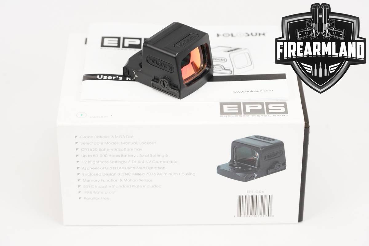 Holosun EPS-GR6 Green 6 MOA dot Red Sight EPSGR6 +ORIG BOX