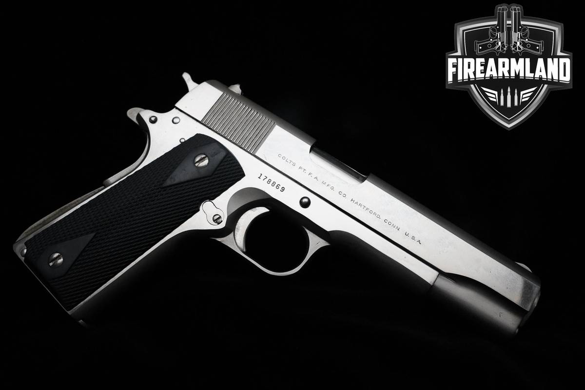 1966 Colt 1911 Super .38 Automatic 38 Super 5" Nickel Finish 1911 Colt