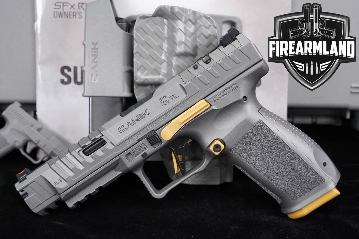 Canik SFx Rival 9mm 5" Grey Optics-Ready +2 MAGS, HOLSTER & ORIG CASE