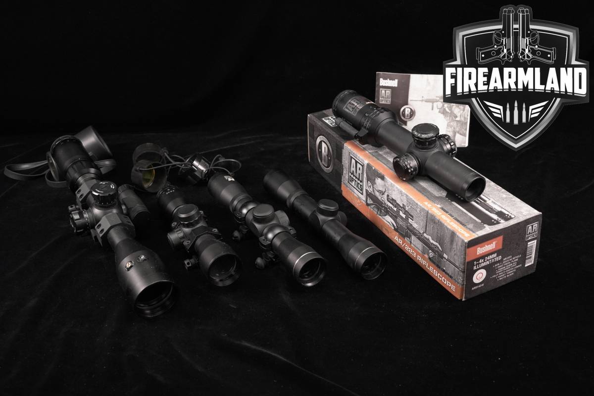 FIVE SCOPE LOT 5 Pack Bushnell VISM NcSTAR AIM Riflescope Scopes