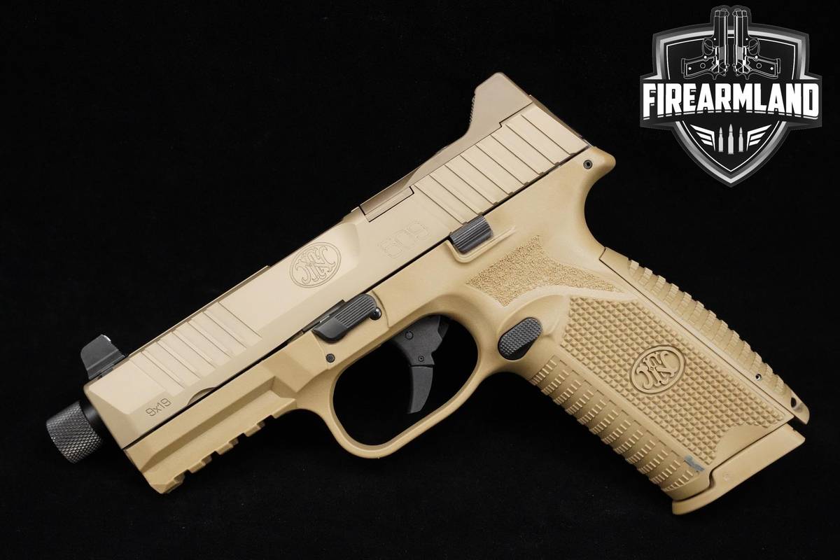 FN Model 509 9mm 4.5" Coyote Tan FN 509 509-T 509T FNH  +2 MAGS & ORIG CASE