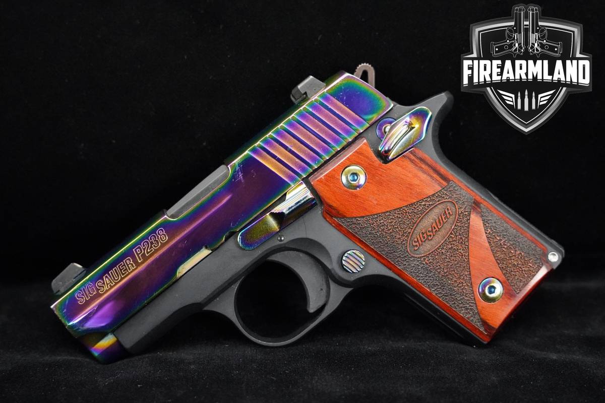 Sig Sauer P238 Rainbow Titanium 380 ACP 2.7" Sig-Sauer P238 P-238 ORIG CASE
