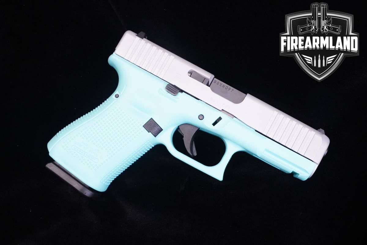Glock 19 Gen5 Aquamarine 9mm 4.02" Two-Tone Glock-19 G-19 3MAGS & ORIG CASE