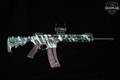 Smith & Wesson (S&W) M&P 15-22 Sport Robin's Egg Blue Platinum Finish .22 LR Camo in Excellent Condition Image 3