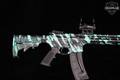 Smith & Wesson (S&W) M&P 15-22 Sport Robin's Egg Blue Platinum Finish .22 LR Camo in Excellent Condition Image 4