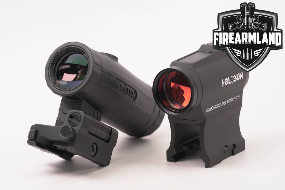 Holosun HS503CU & HM3X Magnifier Combo 2 MOA Dot & 65 Circle 3x HS-503CU