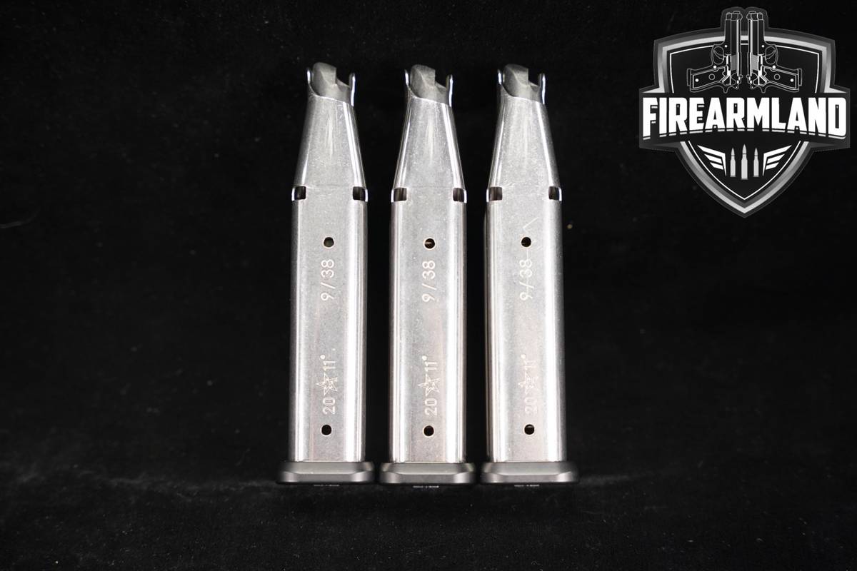 THREE (3) Staccato (STI) 2011 P/XC/XL/C2 17-Rd Magazines 9mm Luger Mags
