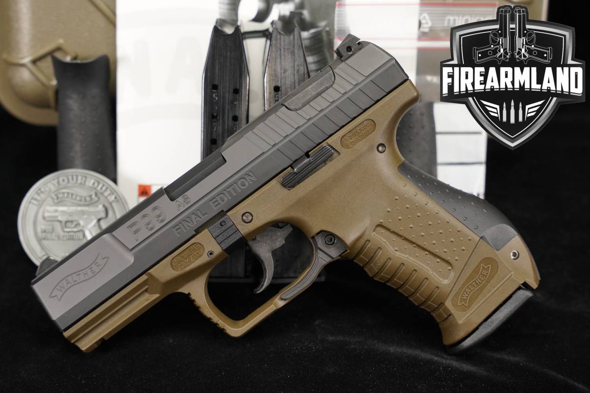 LIMITED Walther P99 AS FINAL EDITION 9mm 4" P-99 +3 MAGS & ORIG CASE