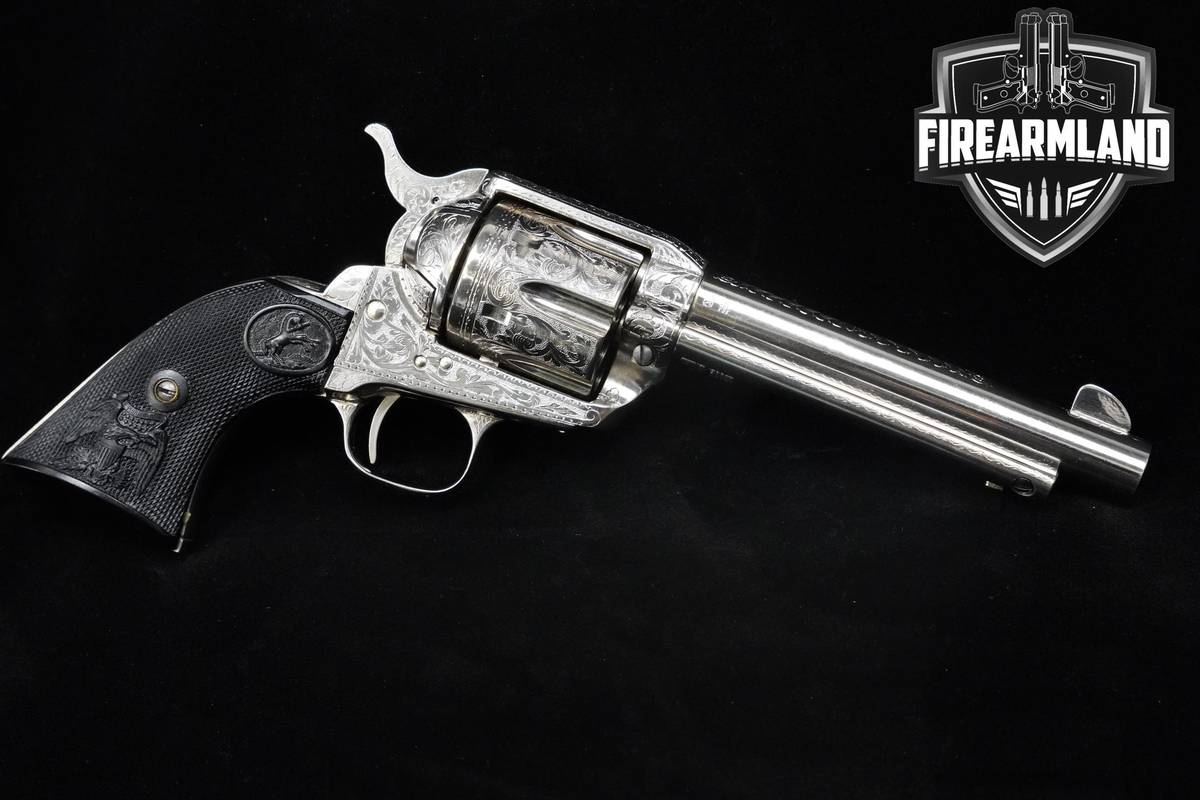 1977 Armi Jager Dakota Engraved 44-40 Win 5.5" Armi-Jager Super Dakota SAA