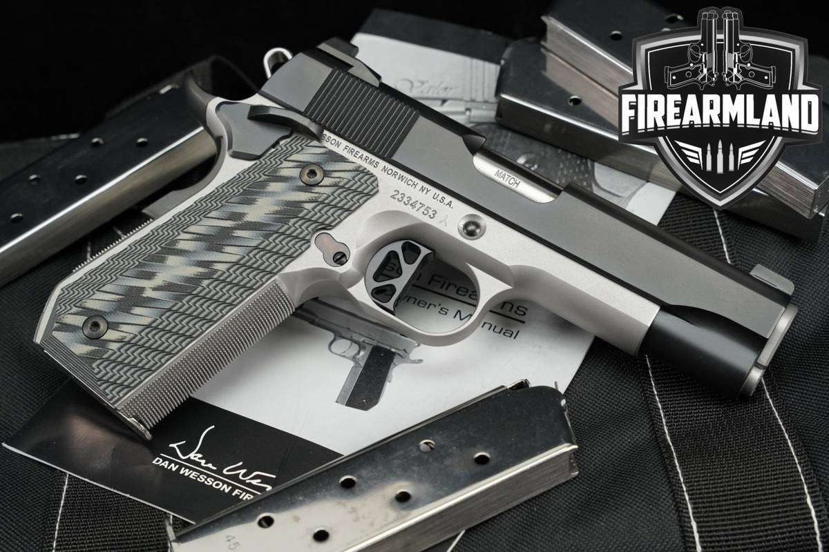 Dan Wesson Valor Commander V-BOB 45 ACP SAO 1911 4.25" +5 MAGS & ORIG CASE