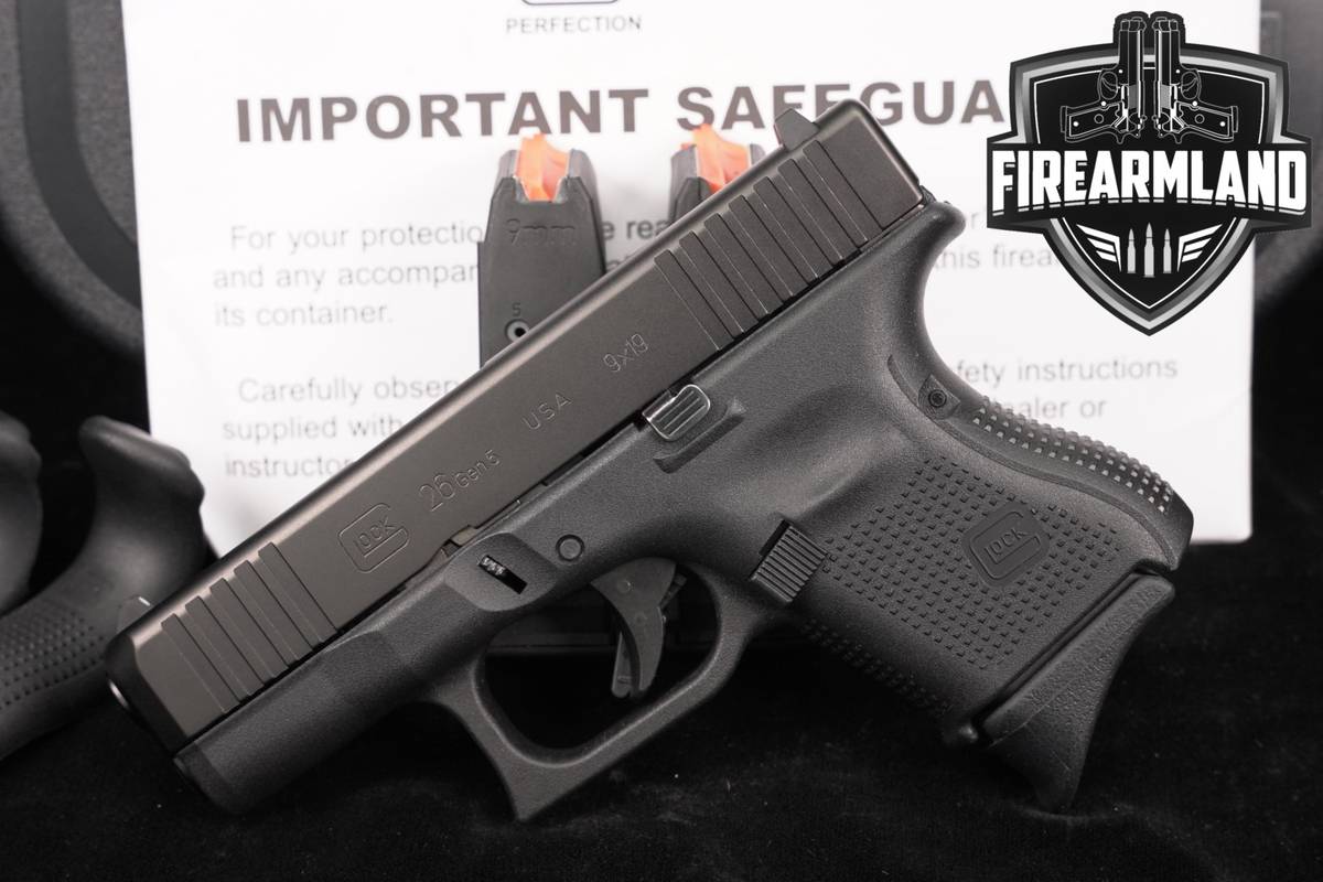 Glock 26 Gen5 G26 Gen 5 9mm 3.43 +3 MAGS & ORIG CASE