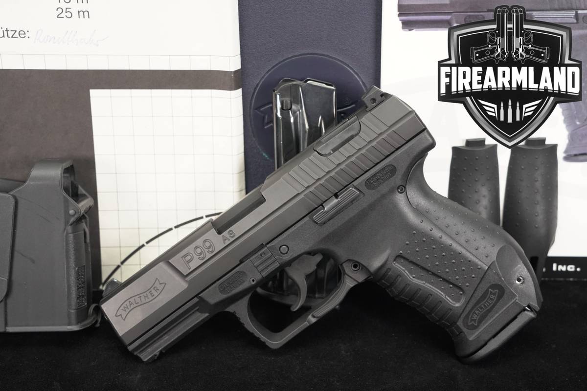 Walther P99 AS Anti-Stress 9mm 4 +2 MAGS, ORIG CASE