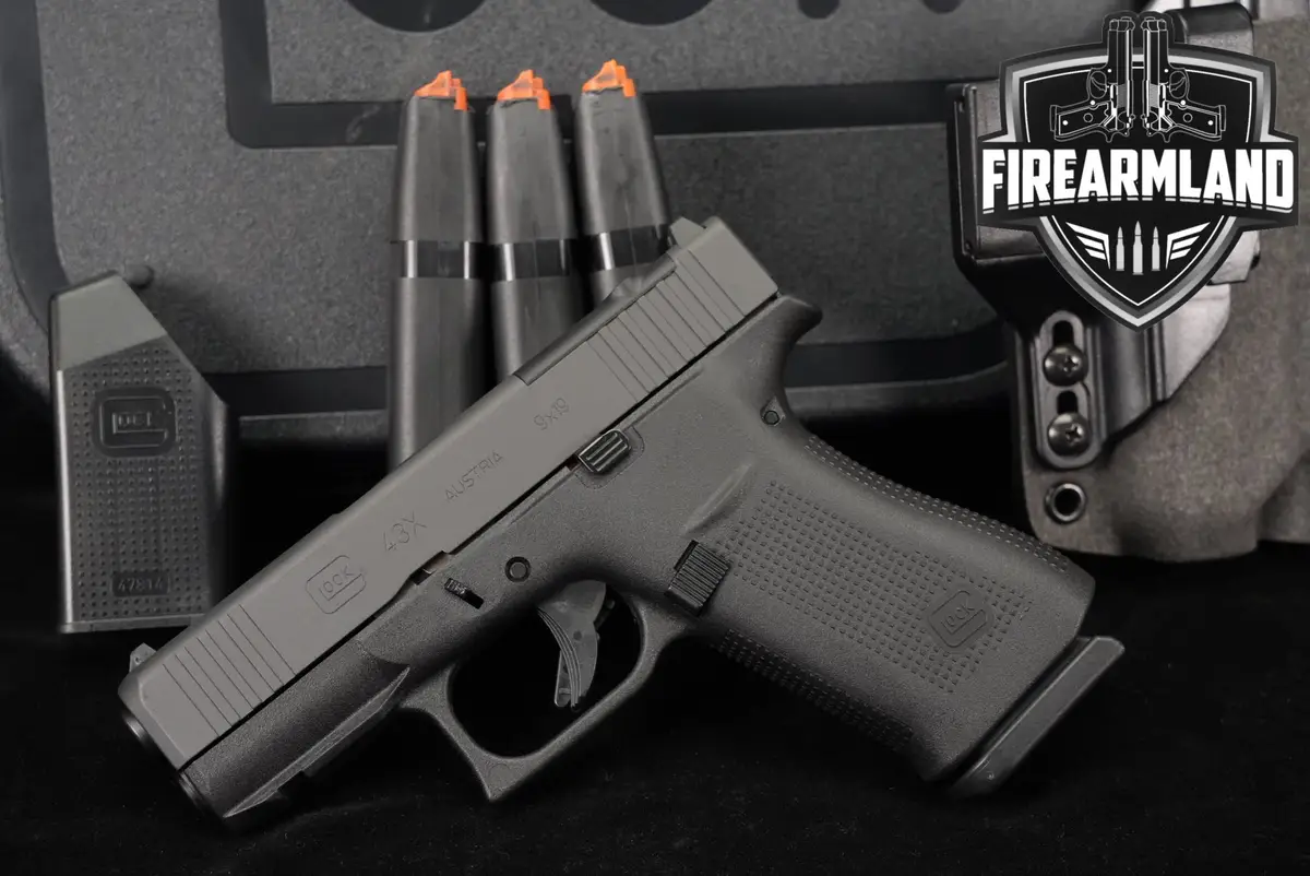 Glock 43X MOS G43X 9mm 3.41 +5 MAGS, ORIG CASE & HOLSTER