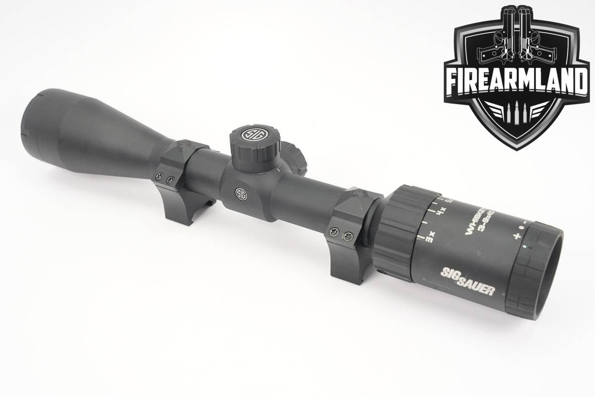 Sig Sauer Whiskey3 3-9x40 1" Tube Size SFP MOA BDC Quadplex Scope Whiskey