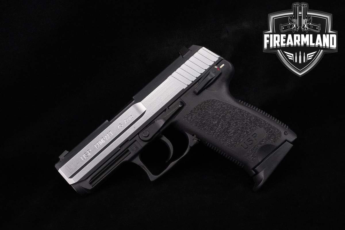 RARE! Heckler & Koch HK USP45 Compact V1 45 ACP 3.78" Stainless +2 MAGS