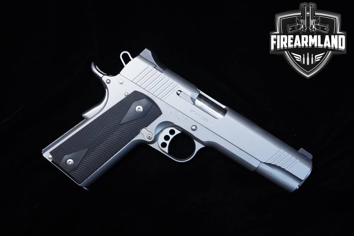 Kimber Stainless II 1911 45 ACP 1911 5" Kimber 1911 3 MAGS & ORIG CASE