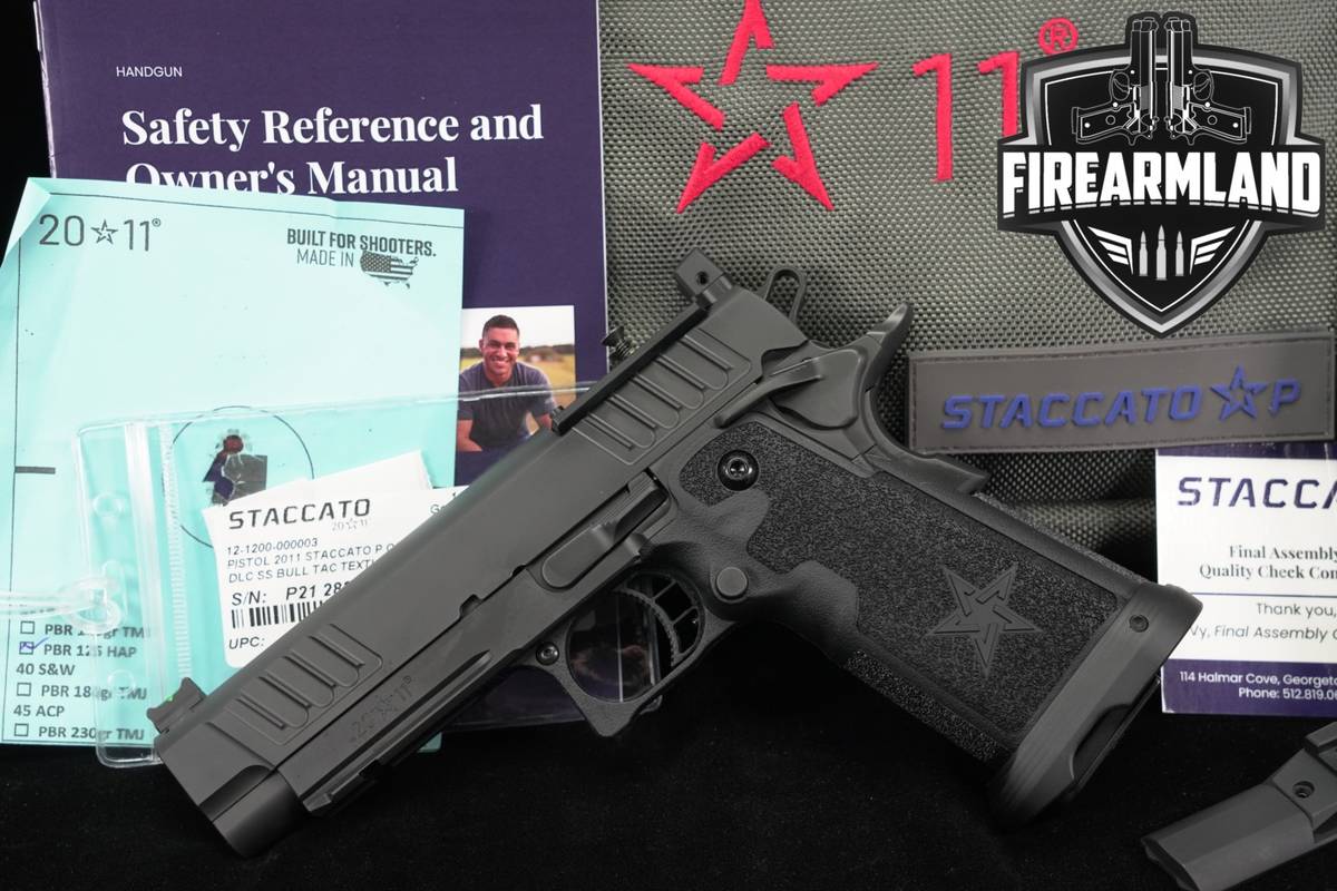 Staccato STI P 2011 9mm 1911 4.4" Optic-Ready Tactical +2 MAGS & ORIG CASE