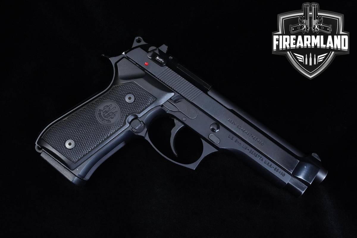Beretta M9 9mm 4.9" Black Bruniton Beretta +2 MAGS & ORIG CASE