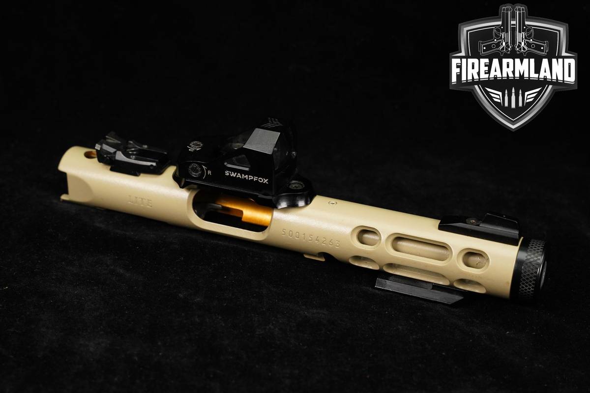Ruger Mark IV 22/45 Lite 22LR 4.4" MKIV MK4 FDE +Swampfox Red Dot