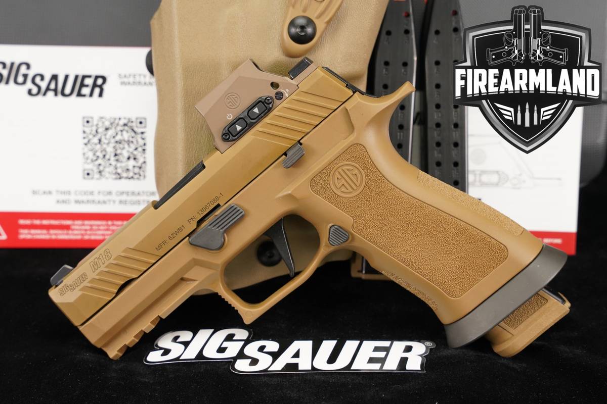 Sig Sauer P320-M18X RX 9mm P 320 M 18 +3 MAGS, ORIG CASE, ROMEO M17 OPTICS