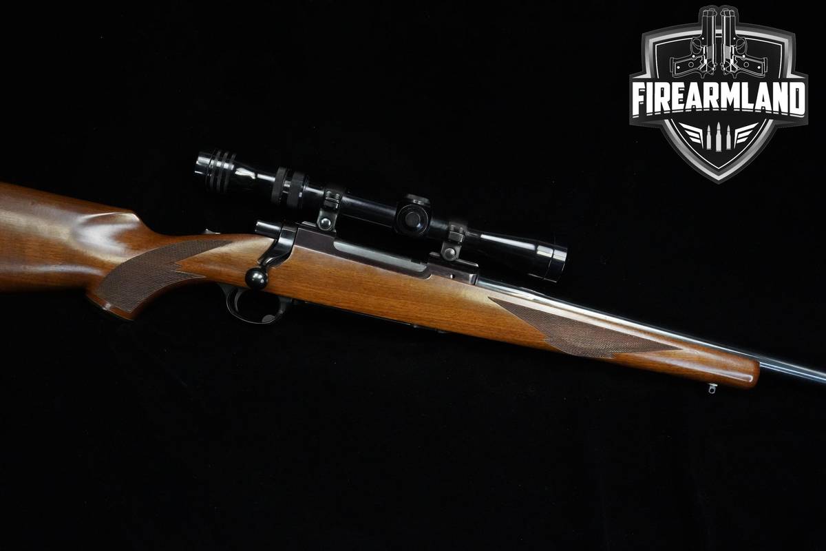 1977 Ruger M77 338 Win Magnum Mauser 24" Blued Ruger-M77 M-77 +REDFIELD