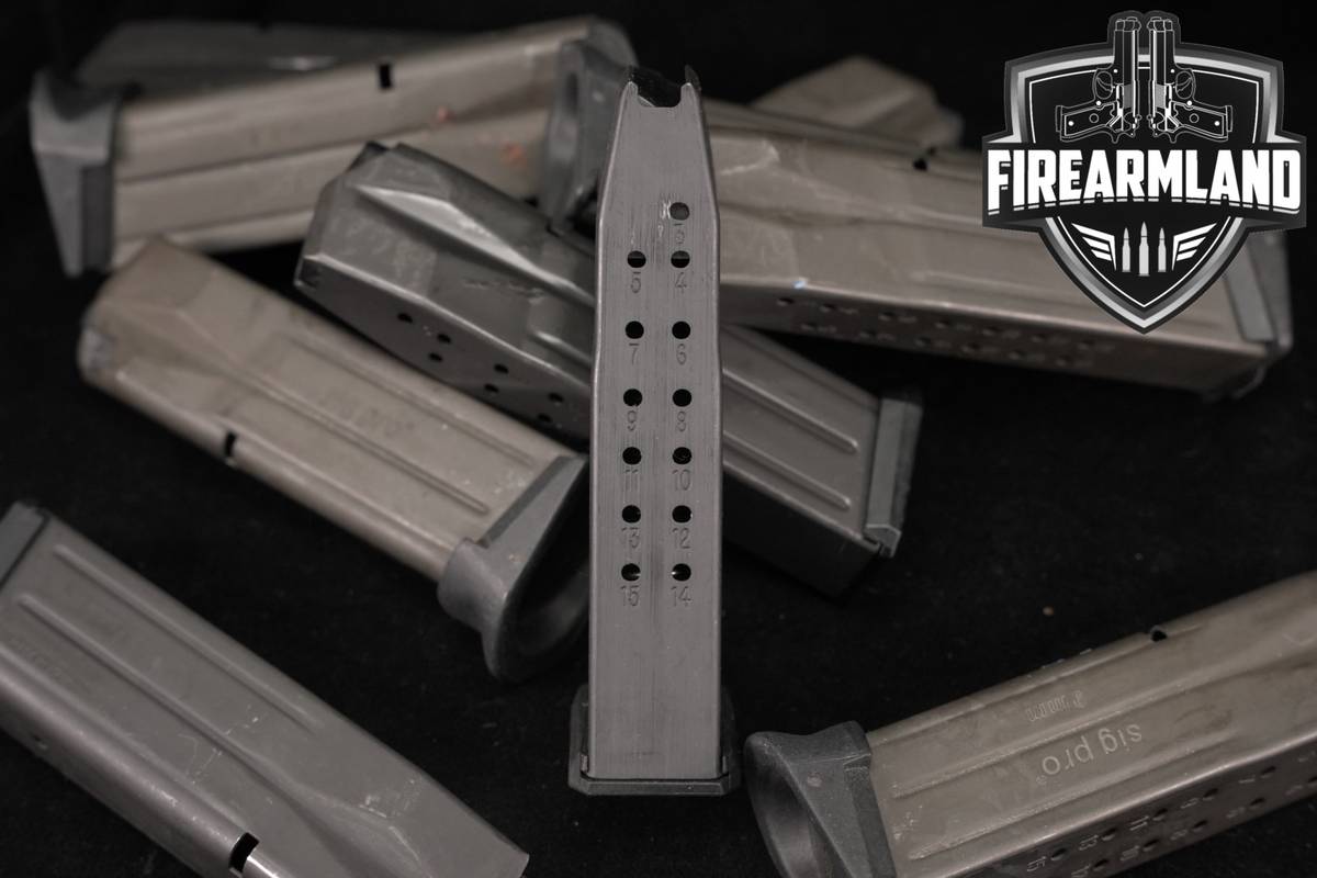 TEN (10) Sig Sauer P229 15-Round Magazines 9mm Luger P-229 Mags
