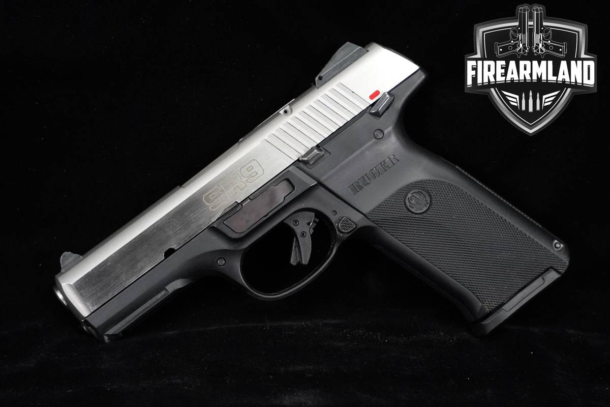 Ruger SR9 9mm 4.14" Two-Tone Stainless SR 9 +4 MAGS
